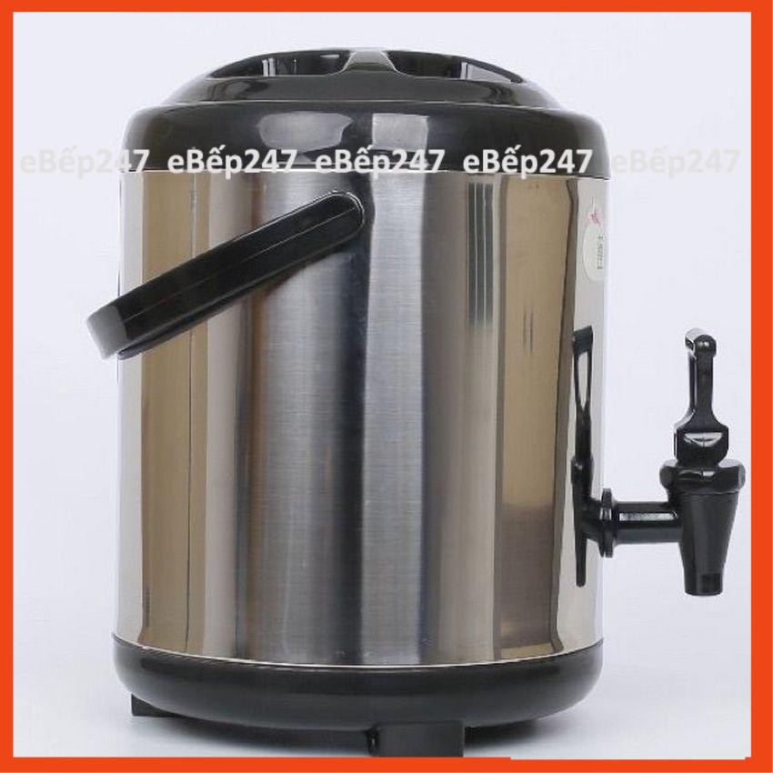 Bình giữ nhiệt, bình ủ trà sữa 6L, 8L, 10L, 12L chất liệu inox cao cấp, siêu bền, sang trọng TẶNG BỘ PHA CHẾ 100K - e