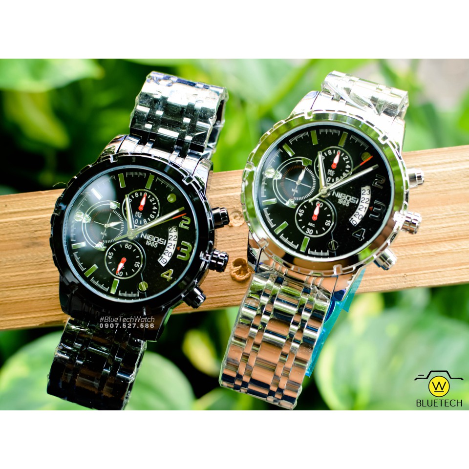 Đồng hồ Nam NIBOSI 2356 chạy 6 kim - FULL BOX