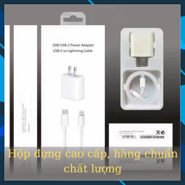 [ Bảo Hành 12Tháng ] Bộ Sạc Nhanh IPhone 20W Chính Hãng Cốc Sạc Và Dây Sạc Nhanh PD 20WTặng Giá Đỡ Điện Thoại