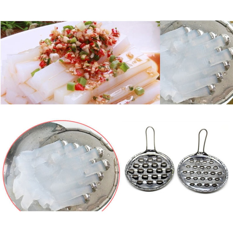 Bộ Dụng Cụ Cạo Thạch Rau Câu Bằng Thép Không Gỉ Có Nam Châm Tự Làm Tiện Dụng