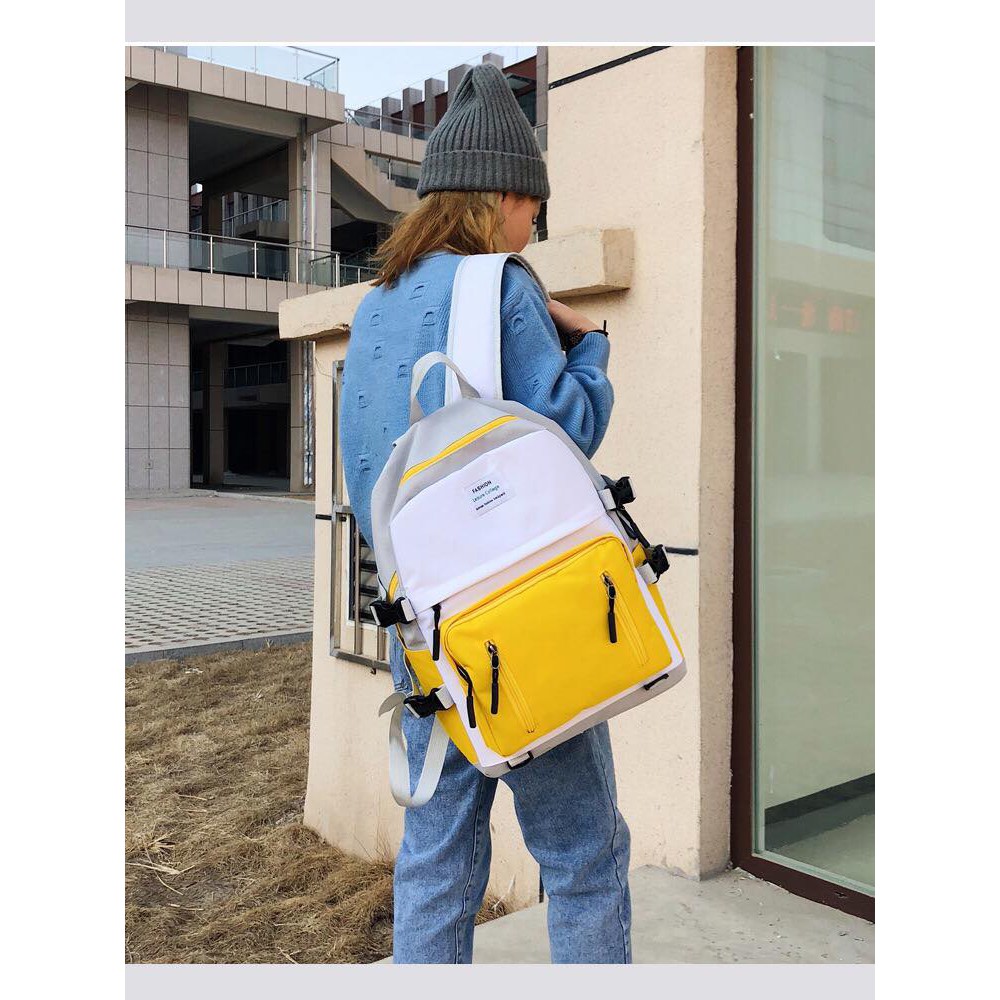 XẢ KHO Freeship_Balo sắc màu nam nữ phong cách Hàn Quốc cá tính trẻ trung