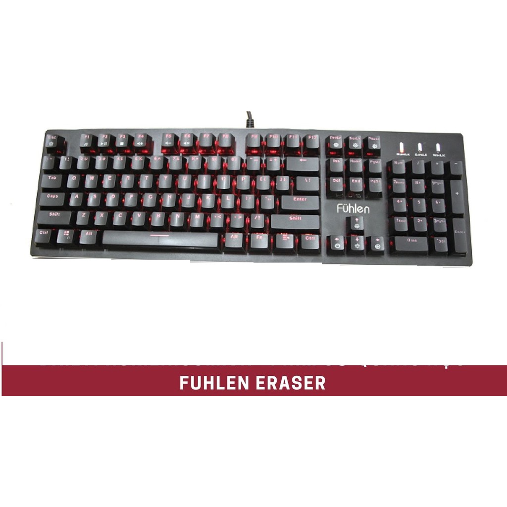 Phím cơ Fuhlen Eraser Rainbow blue switch