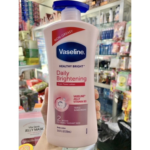 [ CHÍNH HÃNG 100%] DƯỠNG THỂ VASELINE 725ML CHAI VÒI ĐẠI