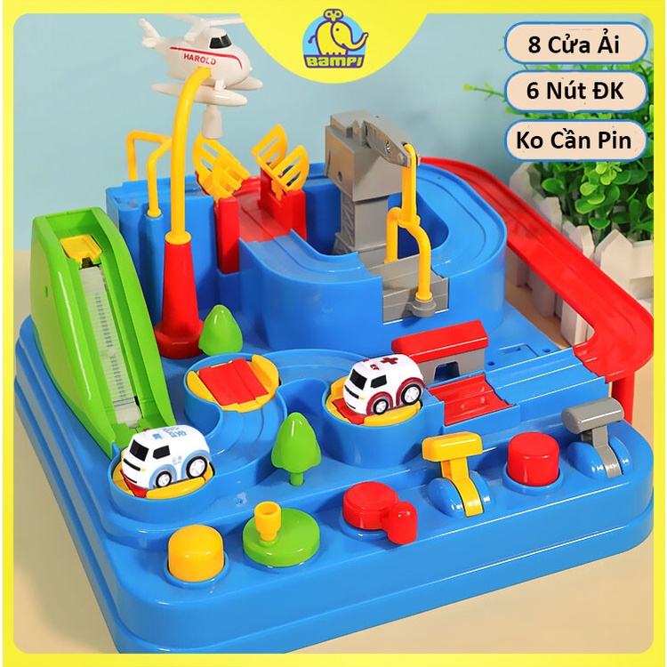 Đồ chơi Điều khiển Đường Đua Cơ Học Ô Tô Máy Bay Xe Lửa Đường Sắt Bãi Xe Phiêu Lưu Đột Phá cho bé Từ 3-6 Tuổi