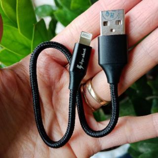 Cáp sạc nhanh dây dù 25cm cho iphone