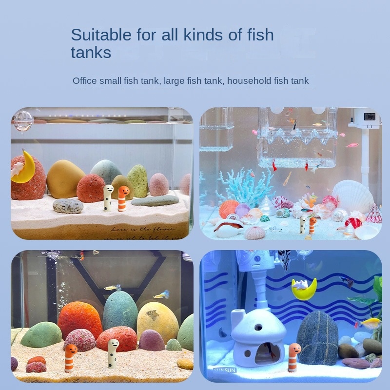 Bộ Tượng Hoạt Hình Nhỏ Sáng Tạo Trang Trí Hồ Cá Dưới Nước