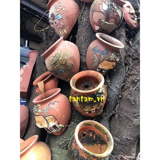 Chậu hoa treo tường gốm sứ Bát Tràng