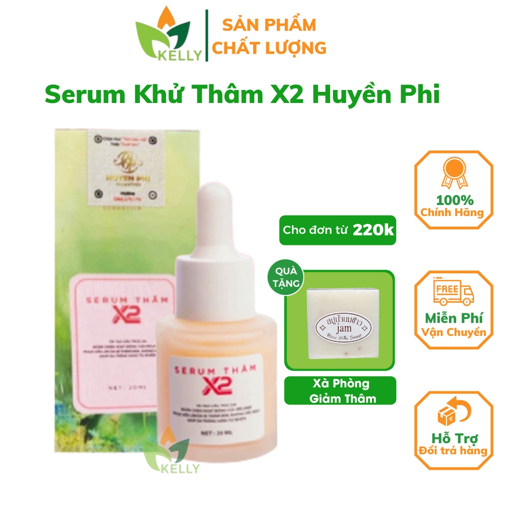 Serum Khử Thâm Nách Vùng Kín Bikini Chân Tay Body X2 Huyền Phi KLKTHP03 Dưỡng Trắng Hồng Vùng Nách Bikini Chân Tay Body