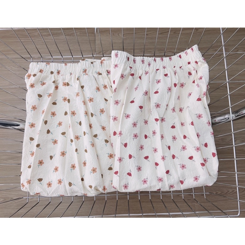 Chân Váy hoa nhí vải dập in hoa mới siêu xinh CV6915 Ulzzang style Hàng Quảng Châu
