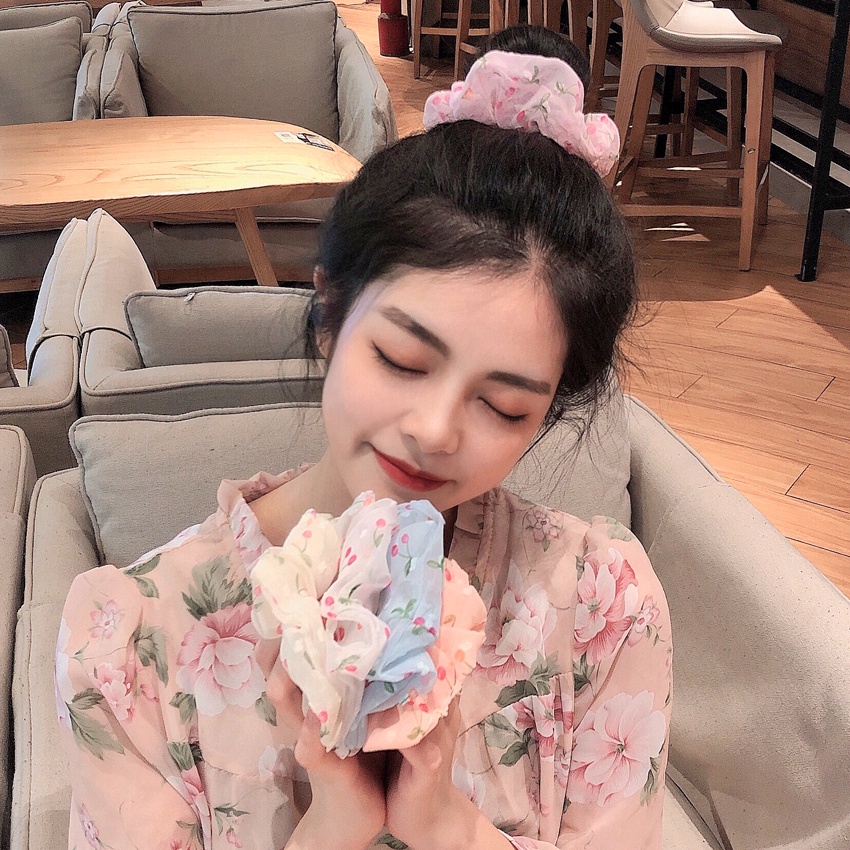 Dây cột tóc họa tiết quả cherry dễ thương thời trang cho nữ