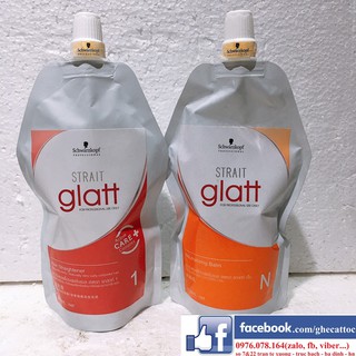 Thuốc duỗi tóc siêu thẳng Schwarzkopf Glatt 400ml