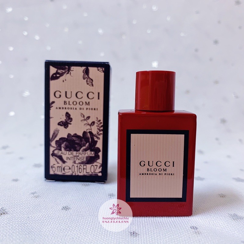 Nước hoa mini Gucci bloom 5ml, acqua di fiori, ambrosia di fiori, gucci bloom đỏ, xanh