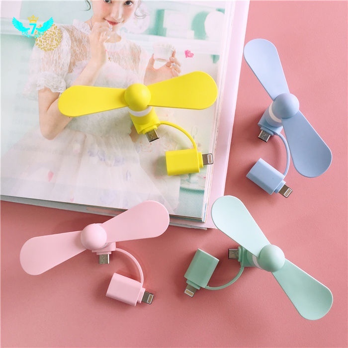 Quạt Mini Sạc USB Đa Năng Cho Điện Thoại Android iphone