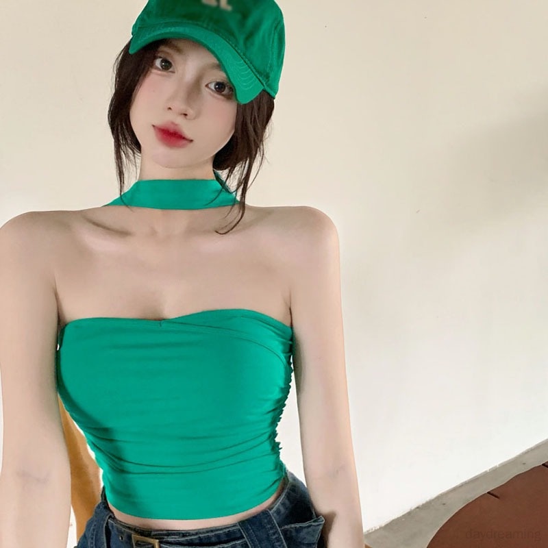 Áo Lửng Cổ Yếm Thời Trang Mùa Hè Quyến Rũ Cho Nữ