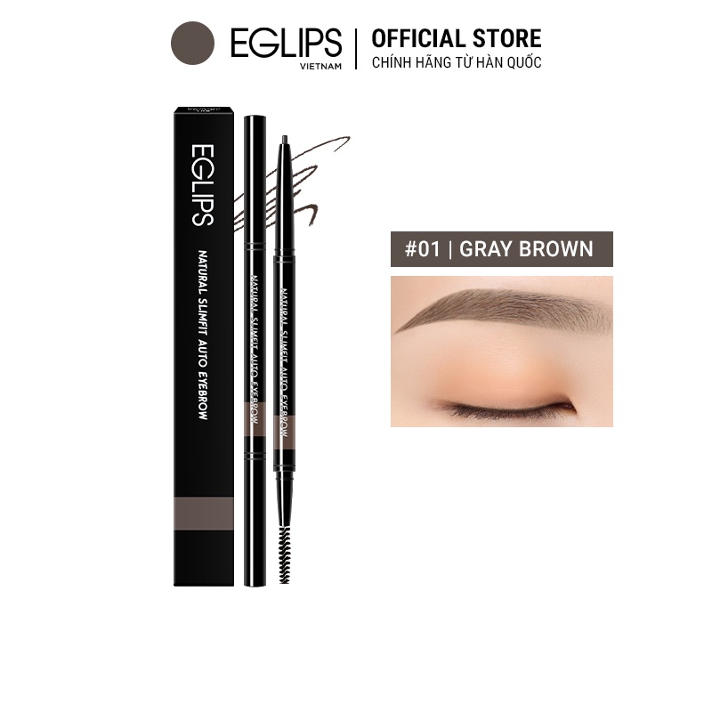 Kẻ mày Eglips Natural Slimfit Auto Eyebrow (đầu nhỏ) 0.08g