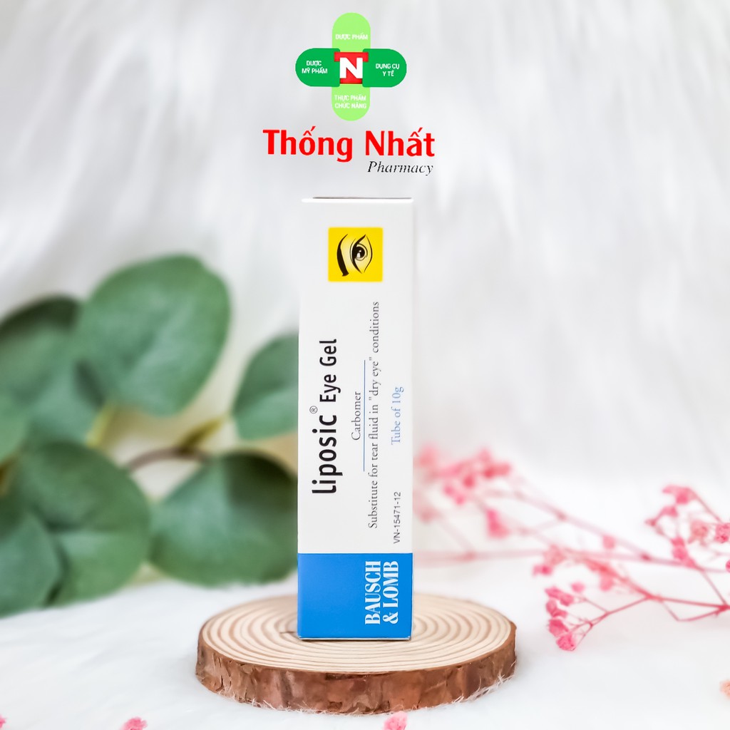 Gel tra mắt giảm khô, chống mỏi mắt Liposic Eye Gel Tuýp 10g