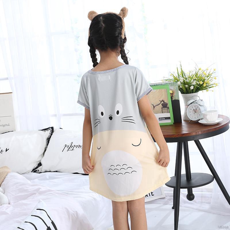 Đầm ngủ họa tiết hoạt hình xinh xắn dành cho bé gái