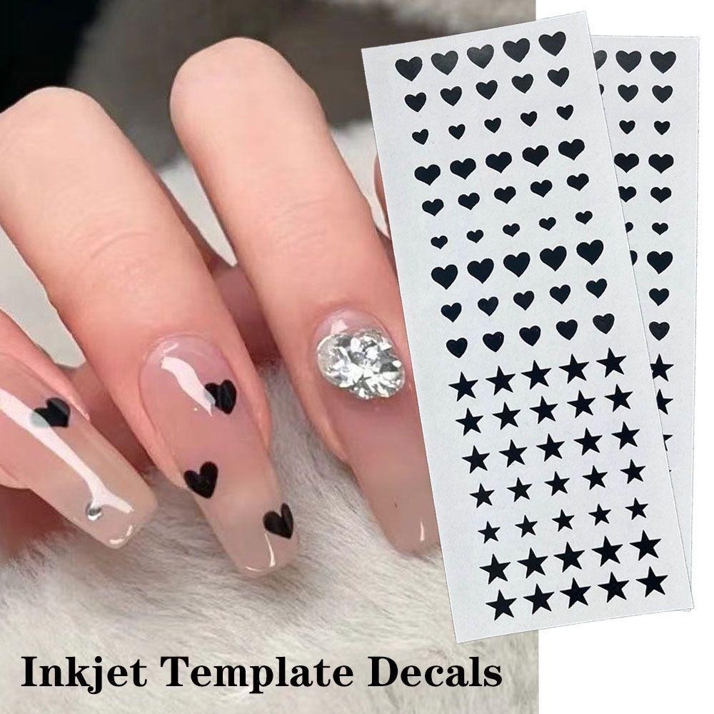 Sticker Dán Móng Nghệ Thuật Heceh Inkjet Phong Cách Pháp