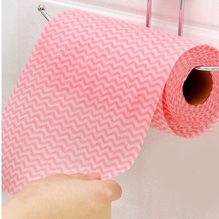 Giấy Lau Đa Năng - Khăn Lau Bếp, Lau Tay 50 Tờ 1 Cuộn Có Thể Giặt Được , vải không dệt