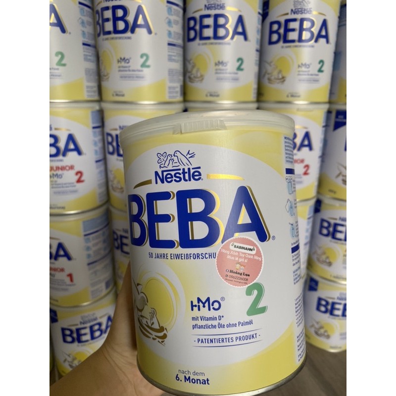 Sữa BeBa nestle nội địa Đức 800g, số 1, 2, 3