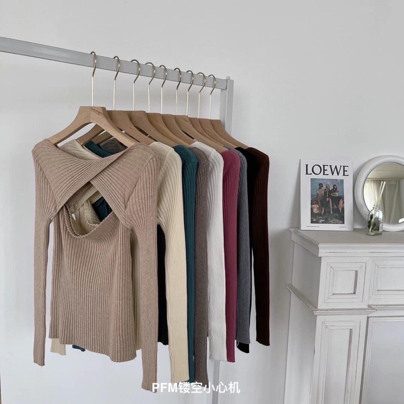 [Mã 2611THTRANG100K hoàn 10% xu đơn 99K] Áo len khoét ngực | BigBuy360 - bigbuy360.vn