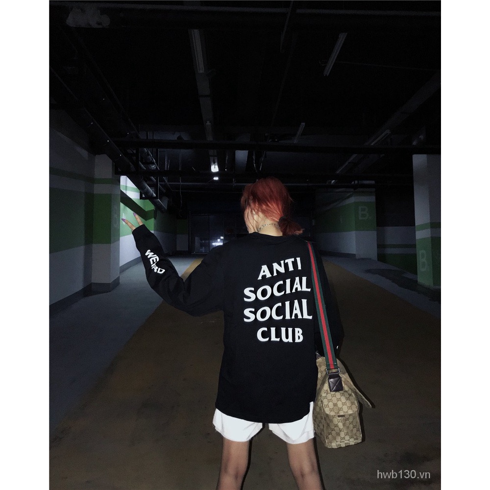 assc Long Sleeve Cotton Loose European and American Fashion Men's and Women's Same Pure Cotton2019Autumn Student Couple Hip Hop