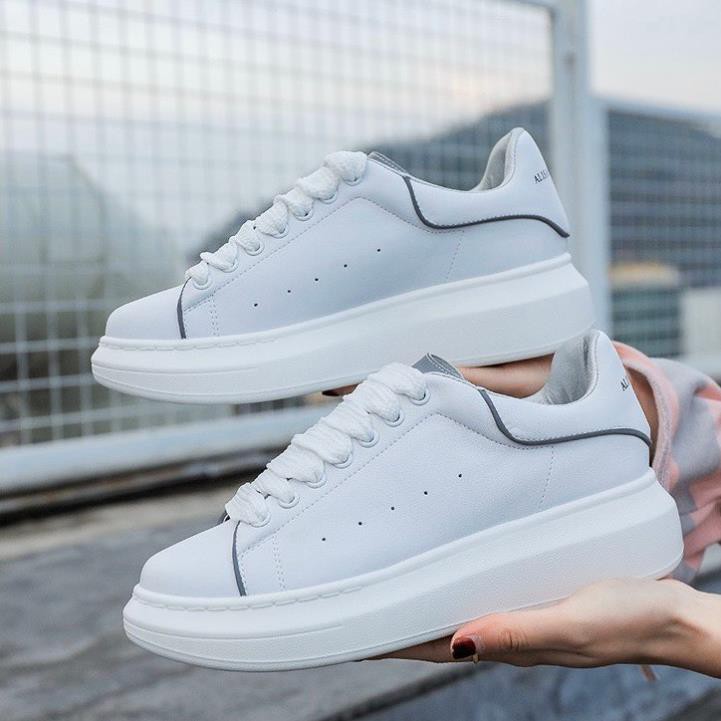 Giày Sneaker MC Queen Phản Quang Dây Lụa Cao Cấp Full Box Full Bill