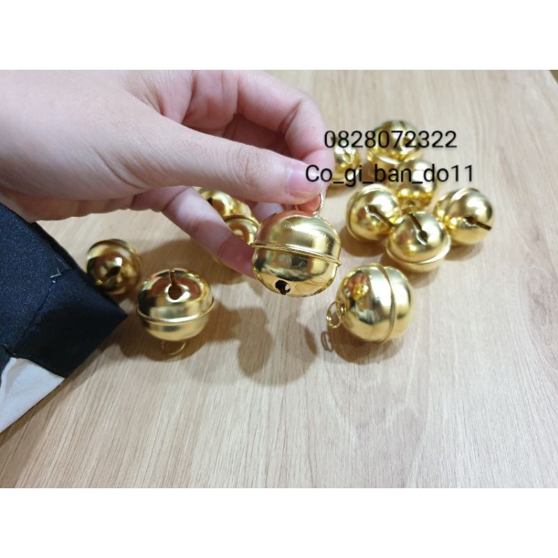 Chuông (Lục Lạc) Size Đại Trang Trí Mạ Vàng.
