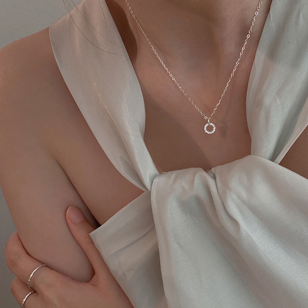 Vòng cổ Choker Mặt Tròn Đính Đá Sang Trọng Dành Cho Nữ