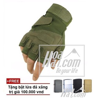Găng tay kiểu tác chiến cảnh sát đặc nhiệm HAOAHAI + Tặng 01 bật quẹt ngẫu nhiên
