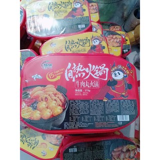 Lẩu tự sôi cay bò viên