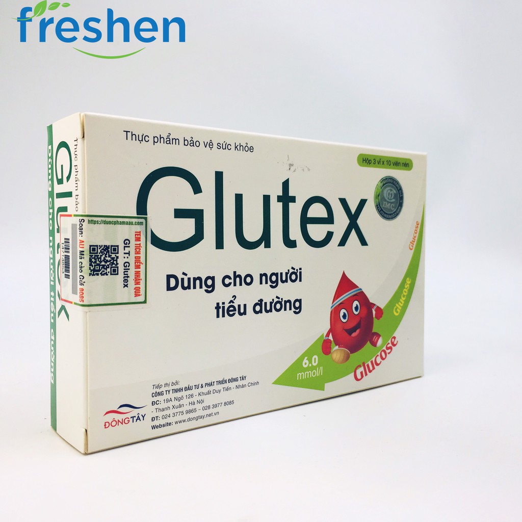 ✅ (CHÍNH HÃNG) GLUTEX - Hỗ trợ hạ đường huyết, điều trị và ngăn ngừa biến chứng tiểu đường, đái tháo đường, mỡ máu cao