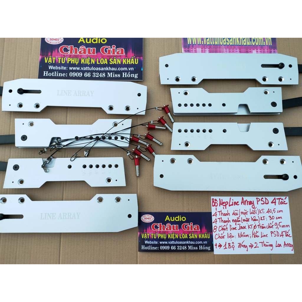 Nẹp loa array, line array 4T 1 bộ Audio Chau Gia - 4T mẫu PSD