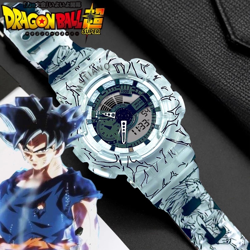 Đồng hồ thể thao SPORTS phiên bản ANIME, đồng hồ nam nữ chính hãng đa chức năng chống nước chống xước dây cao su