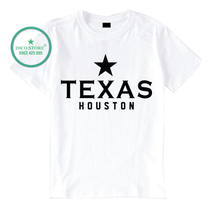 Áo thun TEXAS UNISEX NAM NỮ FORM RỘNG VẢI THUN COTTON MỀM MỊN