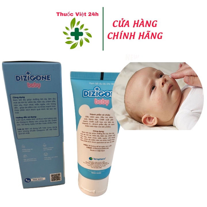 Dizigone Baby - Kem Bôi Dịu Da Cho Bé - Hộp 30g - TV