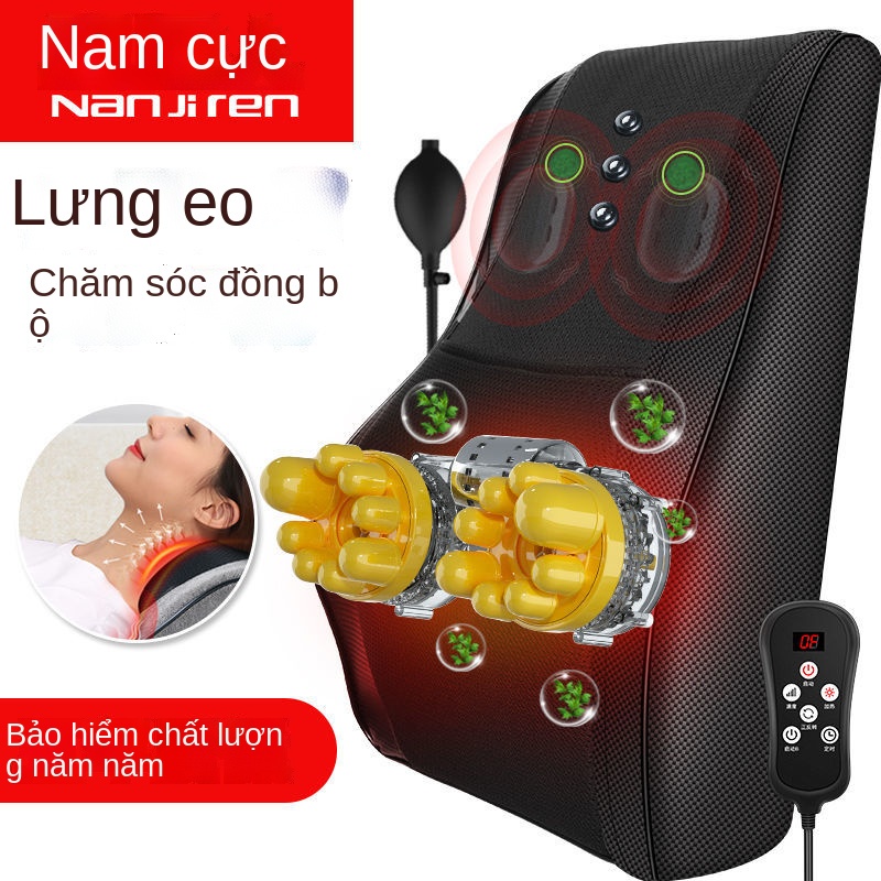 ∏Máy mát xa vai gáy và cột sống cổ Nam Cực xoa bóp cổ thắt lưng tại nhà gối massage đa năng toàn thân