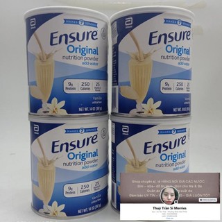 Combo 4 lon sữa ensure original 397g mỹ chính hãng mới nhất date 2022