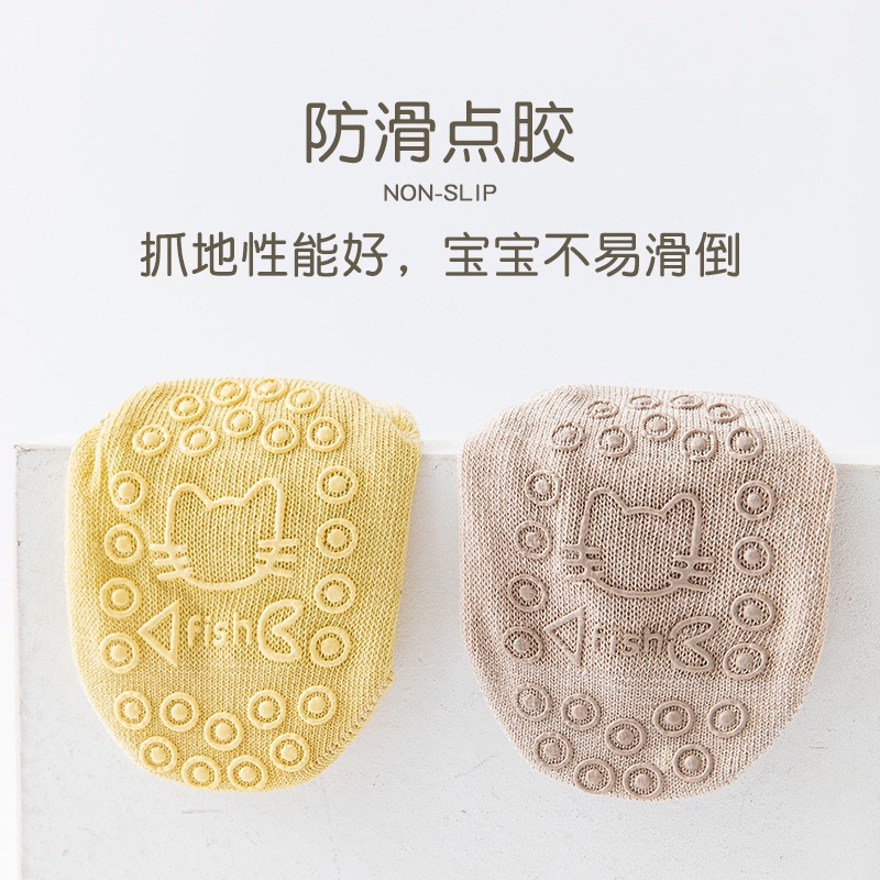 Vớ Cotton Chống Trượt Phối Lưới Cho Bé Sơ Sinh