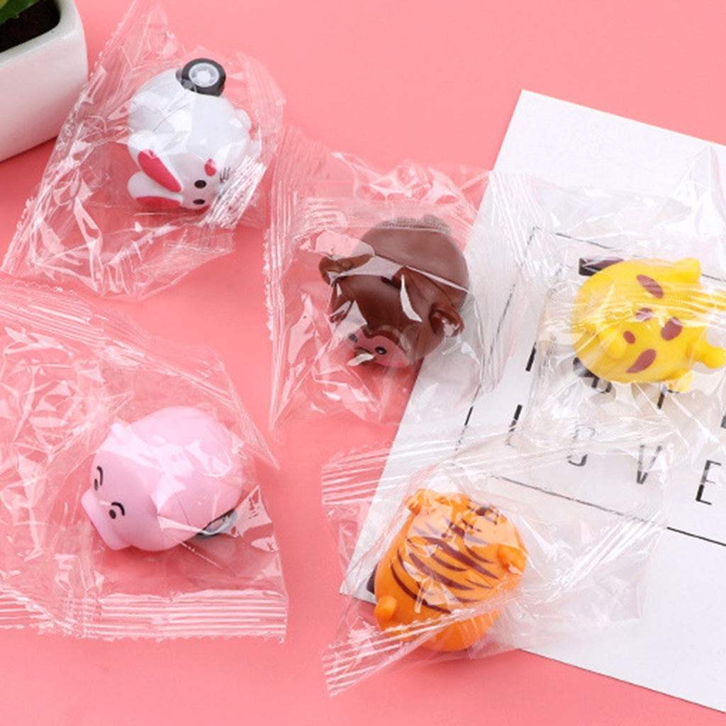 Set 6 Mô Hình Xe Hơi Hoạt Hình Mini Nhiều Màu Sắc Cho Bé