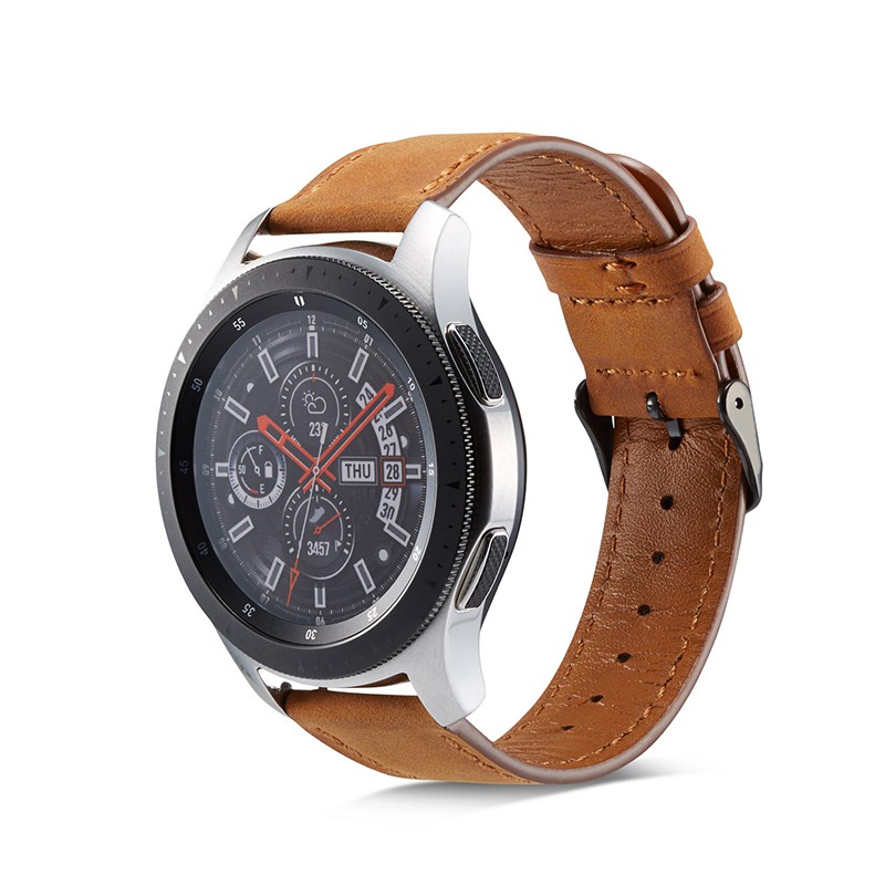 Dây Đeo Bằng Da 22mm Cho Đồng Hồ Thông Minh Samsung Galaxy Watch 46mm / Gear S3 / Huawei Gt