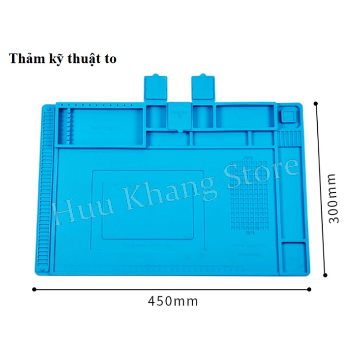 Tấm lót sửa chữa đt (thảm kỹ thuật) l Loại to 30x45cm