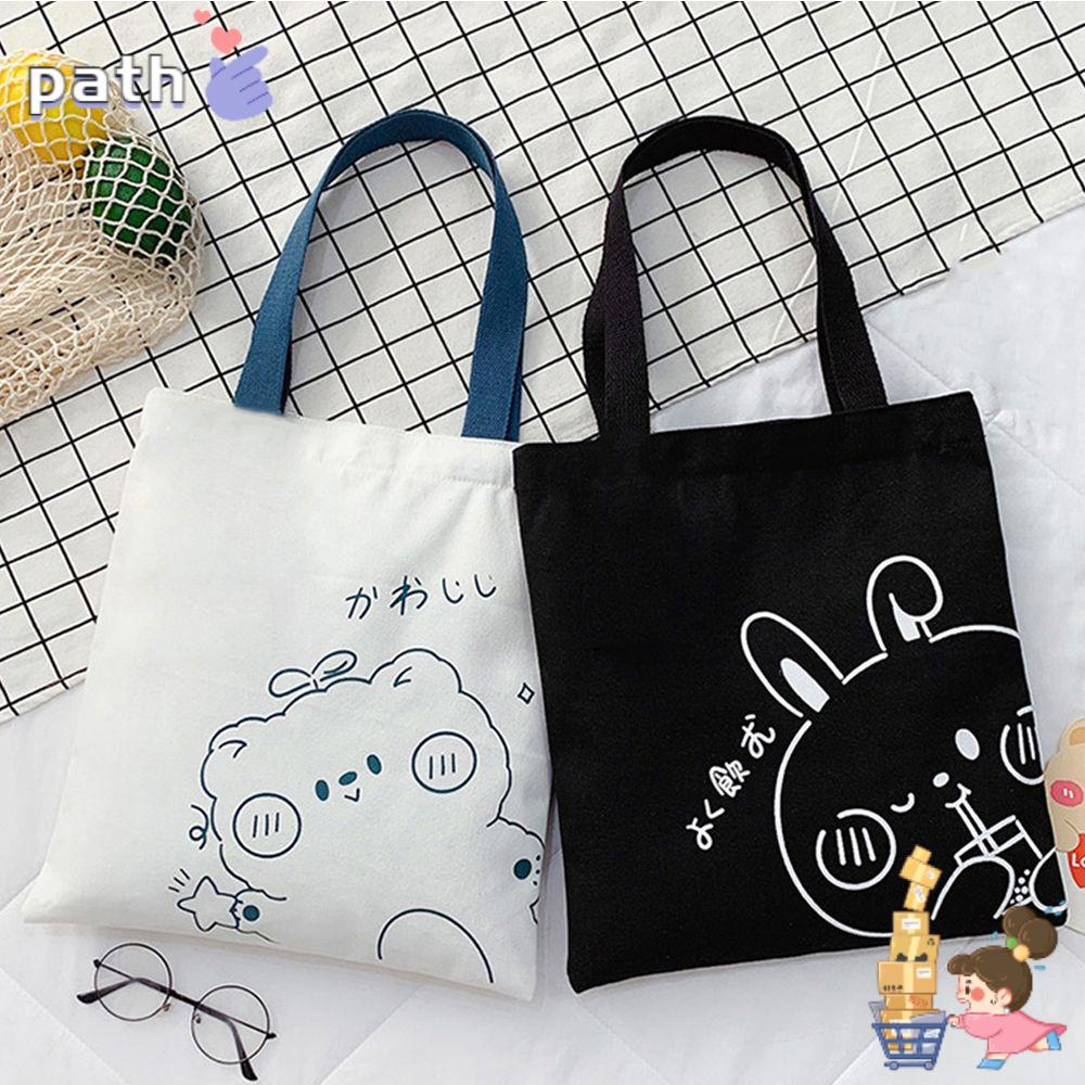 Túi Tote Vải Canvas Đeo Vai Thời Trang Du Lịch Cho Học Sinh