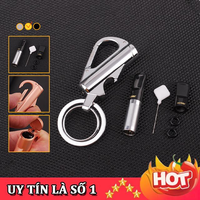 [RẺ NHẤT SHOPEE] Móc Khóa Xe Ô Tô Xe Máy Jobon ZB-8790, Kèm Tẩu Lọc T.huốc Chất Liệu Inox Không Rỉ - Nhiều Màu