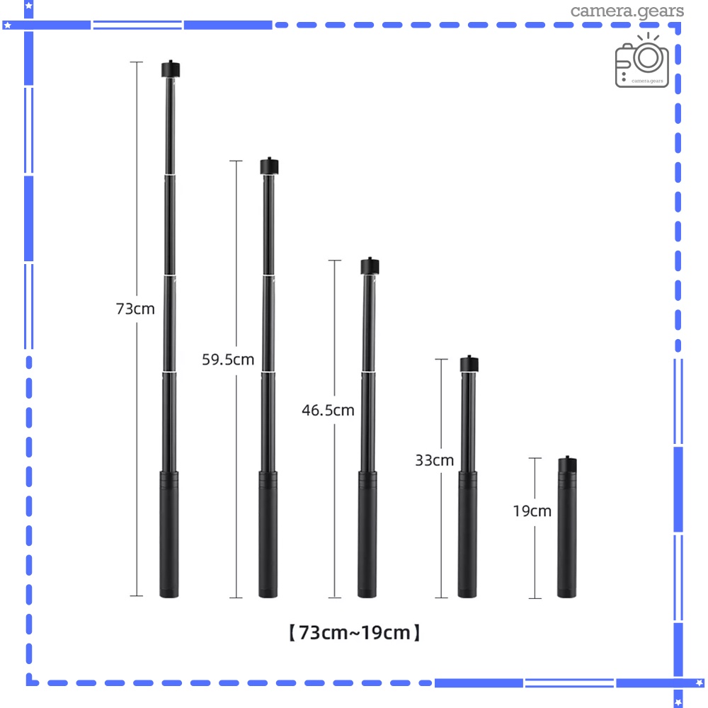 Gậy nối dài gimbal, thanh mở rộng dài 73 cm dùng cho các loại gimbal osmo mobile, feiyu, zhiyun