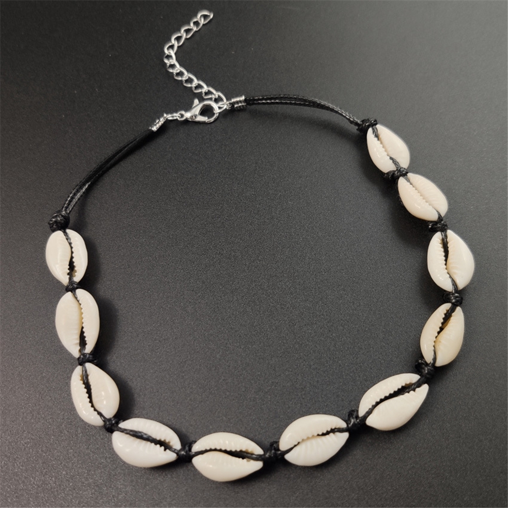 Dây chuyền choker đính vỏ sò phong cách Bohemian sáng tạo