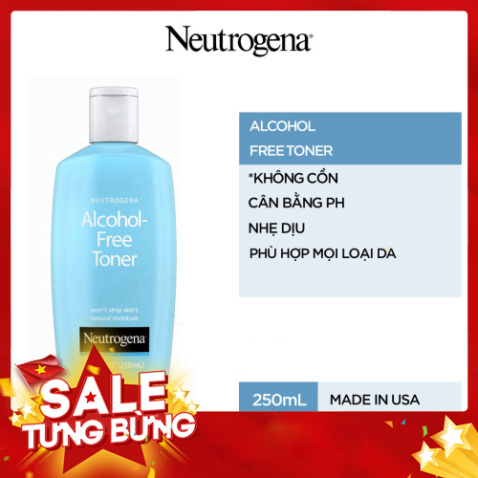 NGÀY DUY NHẤT Nước cân bằng da không cồn Neutrogena Alcohol-Free Toner ( 250mL ) NGÀY DUY NHẤT