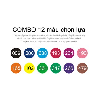 Bút Marker MP2923 ( 12 Màu )