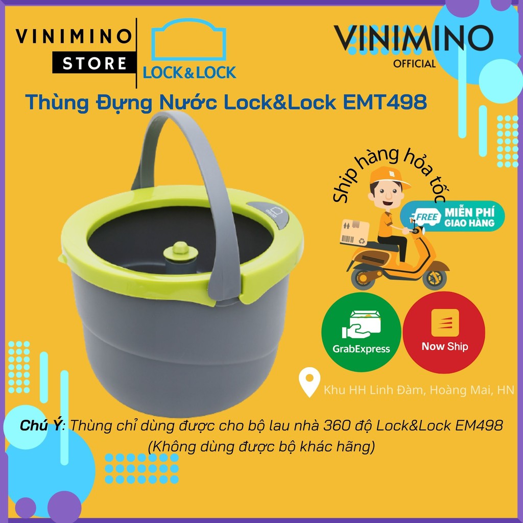 [Phụ Kiện ETM498]] LOCK&amp;LOCK ETM498 Thùng Đựng Nước - Xô Đựng Nước dự phòng hoặc thay thế | Vinimino