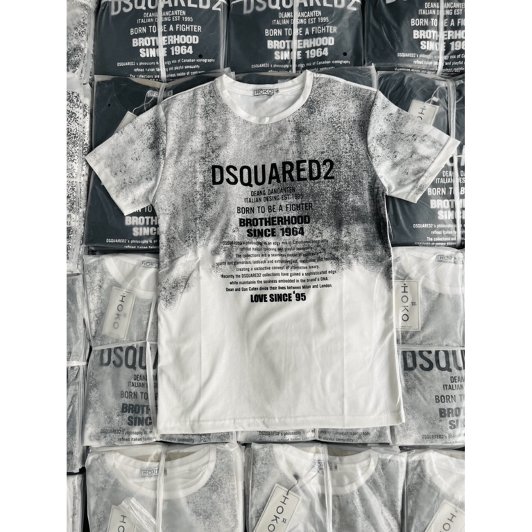 (FREE SHIP) XẢ LỖ ÁO THUN NAM POLO CỔ TRÒN LOANG IN CHỮ DISQUER21 VALENTINNA